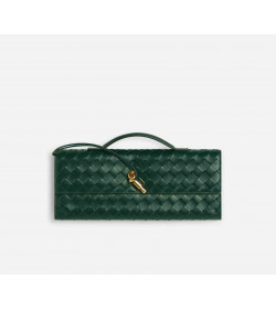 Bottega Veneta Small Leather Top-Handle Clutch Bag
