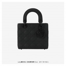 CD Lady DR Matte Black Bag Small