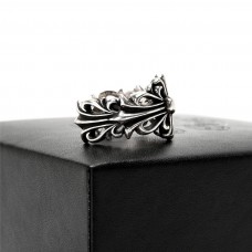 CHS Double Floral Cross Ring
