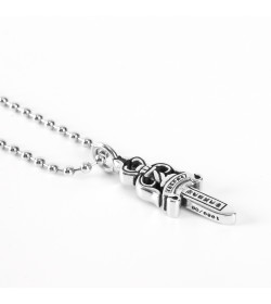 CHS Dagger Pendant Ball Chain Necklace