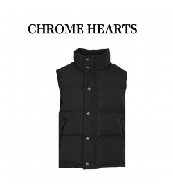 Chr*me Hearts Monogram Stiff Puffer Vest