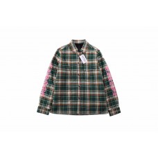 CHS Print Check Shirt Cotton Coat