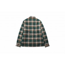 CHS Print Check Shirt Cotton Coat