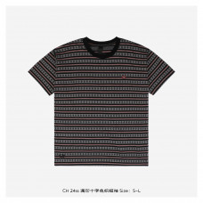 CHS Script Logo Stripe Short Sleeve Tee