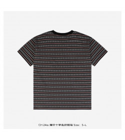 CHS Script Logo Stripe Short Sleeve Tee