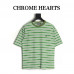 Chrome He*rts  Script Logo Stripe Short Sleeve Tee