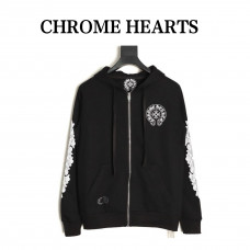 CHS Zipped Print Cotton Hoodie