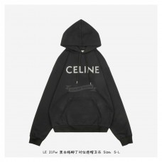 Celine Loose Cotton Sweatshirt Whit Studs