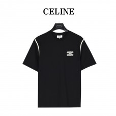 Celine Embroidered Logo T-shirt