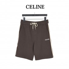 Celine Embroidered Shorts With Web