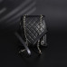 Ch*nel Shiny Caviar Quilted Small Duma Pockets Drawstring Backpack Black 