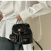 Ch*nel Shiny Caviar Quilted Small Duma Pockets Drawstring Backpack Black 