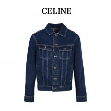 Celine Trucker Jacket in Royal Indigo Wash Denim