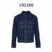Celine Trucker Jacket in Royal Indigo Wash Denim