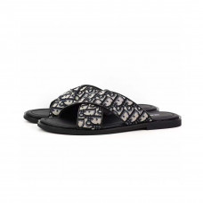 DR Alias Sandals Blue/Beige Oblique Jacquard