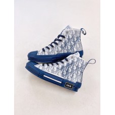 DR B23 High-Top Sneakers White Blue