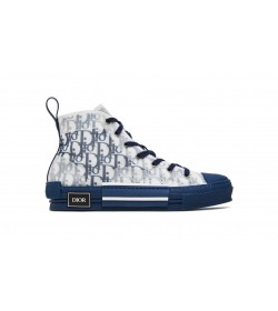 DR B23 High-Top Sneakers White Blue