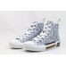 Buy Best UA DR B23 League High-Top Sneaker White And Blue DR Oblique Canvas Online, Worldwide Fast Shipping