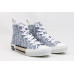 Buy Best UA DR B23 League High-Top Sneaker White And Blue DR Oblique Canvas Online, Worldwide Fast Shipping