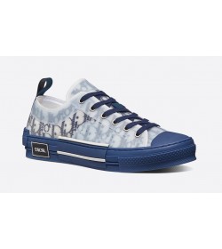 DR B23 Low-Top Sneakers White Blue