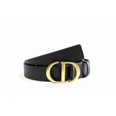 DR CD Black Leather Belt