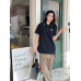 DR CD Icon Polo Shirt Black Cotton Piqué