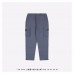 DR Cargo Shorts With CD Buckle Blue Cotton Faille