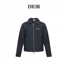 DR Diorling Blouson Jacket Navy Blue Cotton Denim