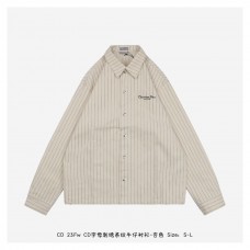 DR Embroidered Stripe Overshirt
