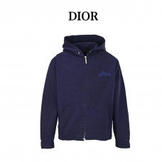 DR x LEWIS HAMILTON Hooded Jacket Blue Cotton