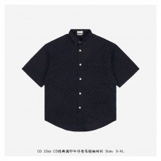 DR Short Sleeved Overshirt Navy Blue