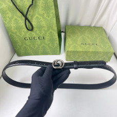 GC Belt with Interlocking G Buckle Thin Belt For Women