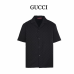 GC GG Canvas Linen Blend Bowling Shirt