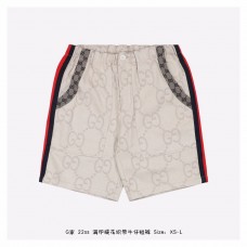 GC GG Canvas Denim Shorts With Web