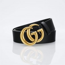 GC GG Marmont Leather Belt With Shiny Buckle