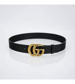 GC GG Marmont Leather Belt With Shiny Buckle