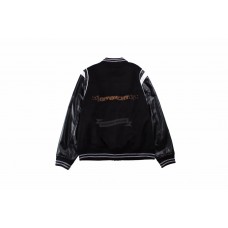 GVC Bomber Jacket in Wool and Leather (High Quality)