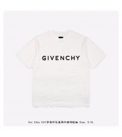 GVC Oversized T-shirt in cotton with destroyed effect