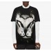 GVC Oversized T-shirt With Tag Effect Dog Print