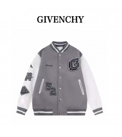 GVC Varsity Jacket in embroidered wool and leather