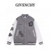 GVC Varsity Jacket in embroidered wool and leather