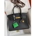 HMS Birkin Black Togo Gold Hardware
