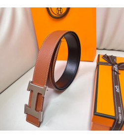 HMS H belt buckle & Reversible leather strap