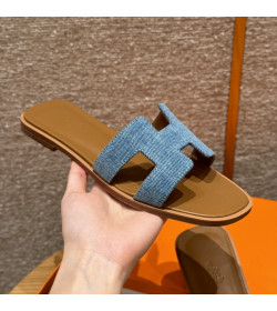HMS Oran Sandal Bleu Clair Denim