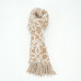 Loewe Anagram scarf in alpaca and wool blend Beige