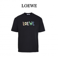 LOEWE Logo Embroidered Cotton Jersey T-Shirt