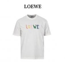 LOEWE Logo Embroidered Cotton Jersey T-Shirt