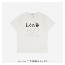Lanvin Embroidered Logo  "Leopard" T-shirt