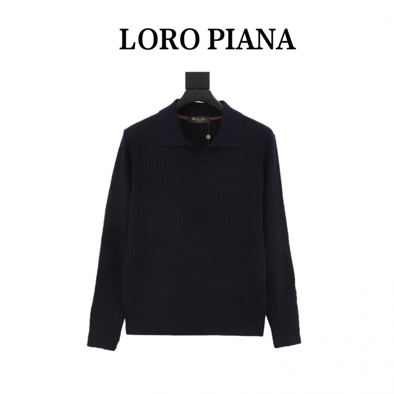 Buy Loro Piana Cashmere Ribbed Polo Sweater Loro Piana Cashmere Ribbed Polo Sweater