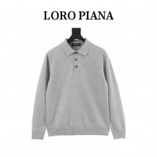 LP Long-sleeved polo shirt in Cashmere